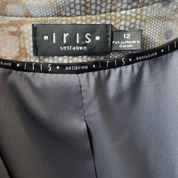 Iris Setlakwe Snake Print Single Button Blazer Size 12 - Picture 5 of 6